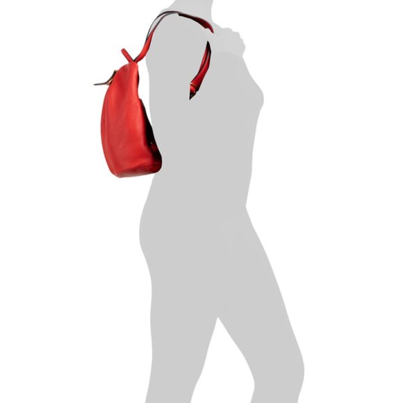 AIMEE KESTENBERG Red/Gold Leather Tamitha Mini Backpack - Picture 2 of 2